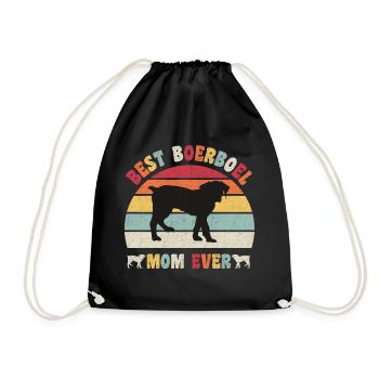 Meilleure maman Boerboel jamais amateurs de chiens vintage rétro - Sac de sport léger - noir - Devant