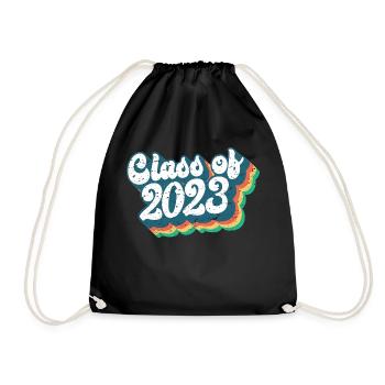 Class Of 2023 Graduation Party Gift For Him & Her - Drawstring Bag - black - Front