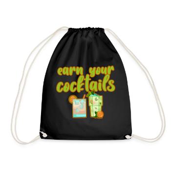 Gagnez vos cocktails 4 - Sac de sport léger - noir - Devant