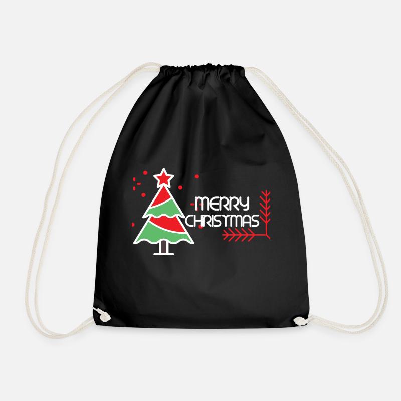 Merry Christmas trend 2022 - Drawstring Bag - black