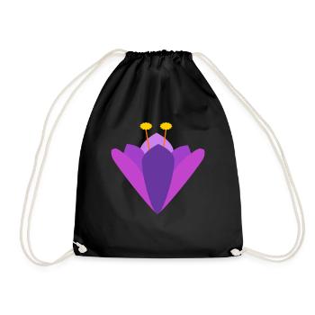 Crocus - Drawstring Bag - black - Front
