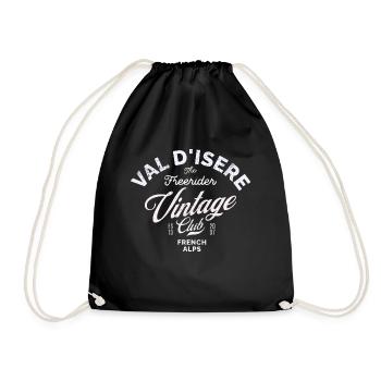 Val d Isère Freerider vintage club blc - Sac de sport léger - noir - Devant