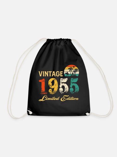 Vintage 1955 Limitierte Auflage Made in 1955 Geburtstag - Turnbeutel - Schwarz