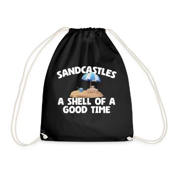 Kids Sandcastle Kit Gear Sandcastle Set Toys - Turnbeutel - Schwarz - Vorne