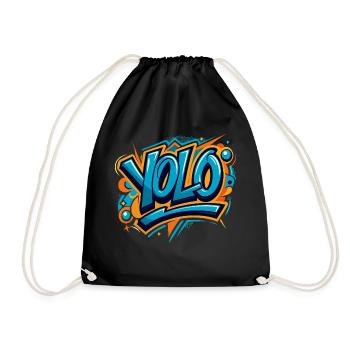 YOLO (On ne vit qu’une fois) - Sac de sport léger - noir - Devant