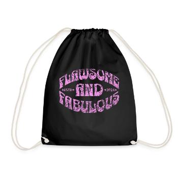 Impeccable et fabuleux en rose - Sac de sport léger - noir - Devant