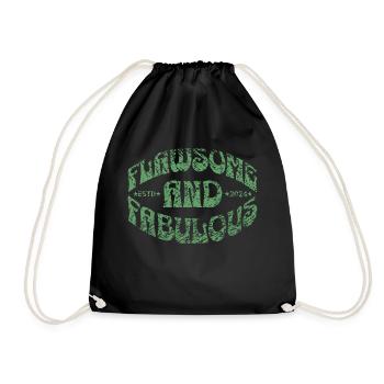 imparfait et fabuleux en vert - Sac de sport léger - noir - Devant