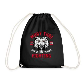 Muay Thai MMA Thaïlande Arts Martiaux Art Huit Membres - Sac de sport léger - noir - Devant