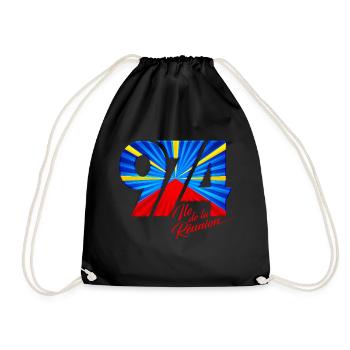 974 Ile de la Réunion Signature Maveli - Sac de sport léger - noir - Devant