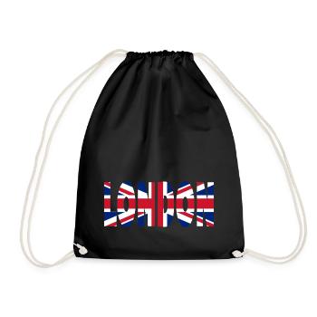 London - Turnbeutel - Schwarz - Vorne