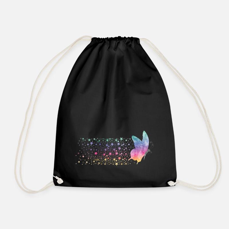Butterfly - Rainbow Stardust - Sac de sport léger - noir