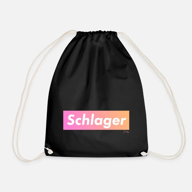 Schlager by designMC - Drawstring Bag - black