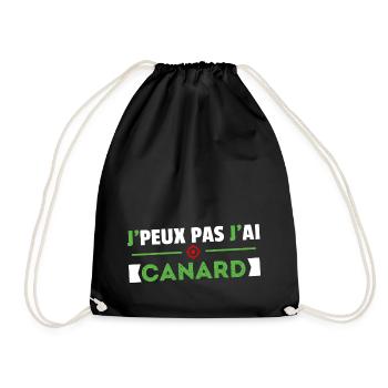 Je Peux Pas J'ai Canard Cadeau Chasse Chasseur - Sac de sport léger - noir - Devant