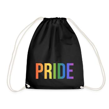 Gay Pride Typo - Sac de sport léger - noir - Devant