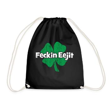 Irish fecking Eejit - Sac de sport léger - noir - Devant