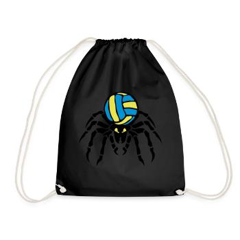 volleyball waterpolo araignee spider spi - Sac de sport léger - noir - Devant