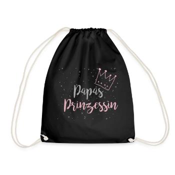 Dad's Princess - Drawstring Bag - black - Front