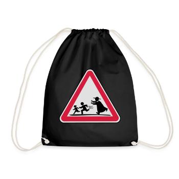 Achtung Pfarrer - Turnbeutel - Schwarz - Vorne