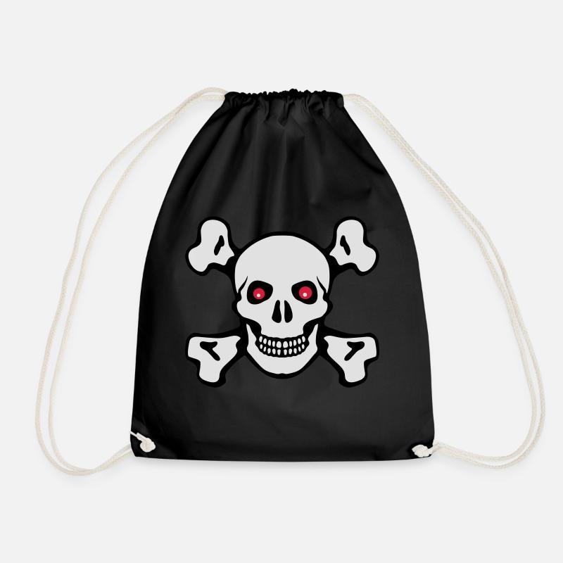 Tête de mort - Sac de sport léger - noir