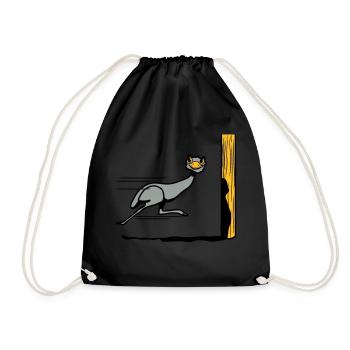 Drôle, autruche émeu course cool drôle de bande de - Sac de sport léger - noir - Devant