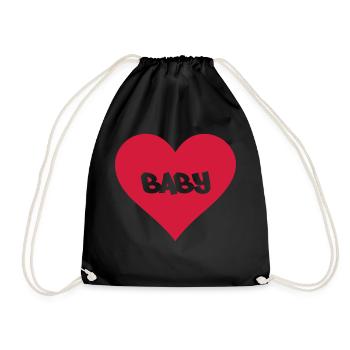 baby - Turnbeutel - Schwarz - Vorne