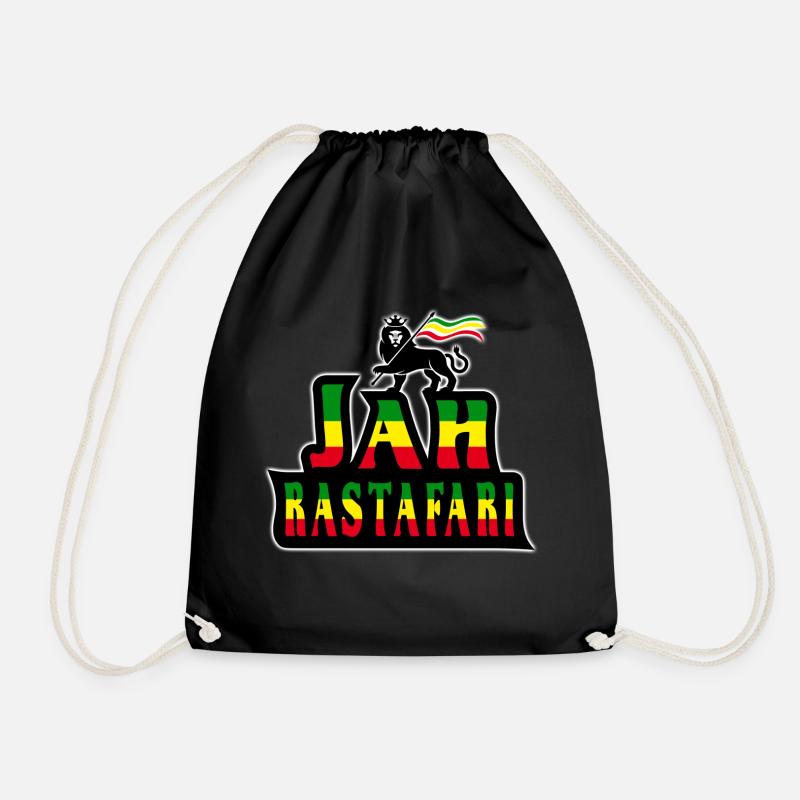 jah rastafari - Turnbeutel - Schwarz