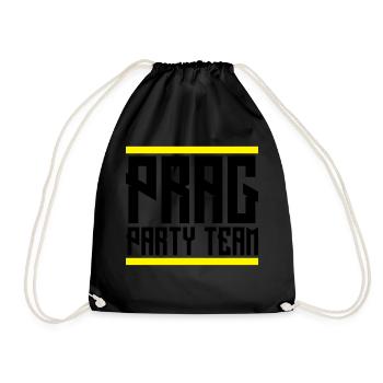 prag team party - Turnbeutel - Schwarz - Vorne
