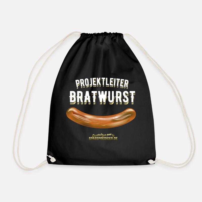Projektleiter Bratwurst das Original Grill Design - Turnbeutel - Schwarz