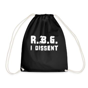 Ruth Bader Ginsburg Dissent Kraft - Sac de sport léger - noir - Devant