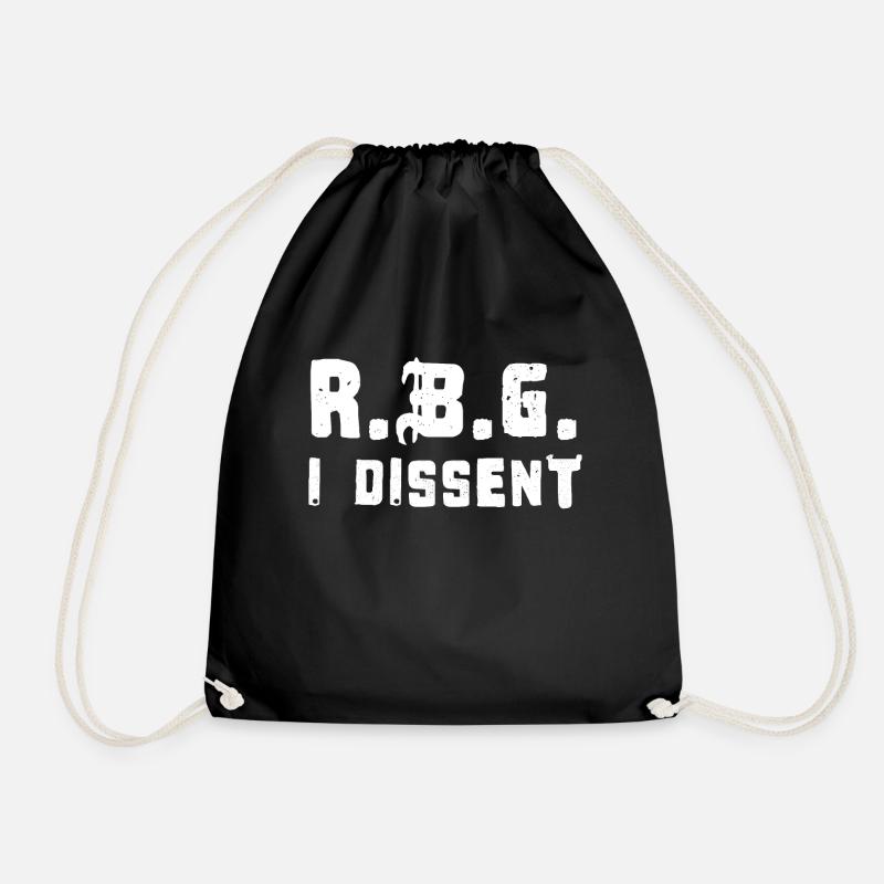 Ruth Bader Ginsburg Dissent Kraft - Turnbeutel - Schwarz