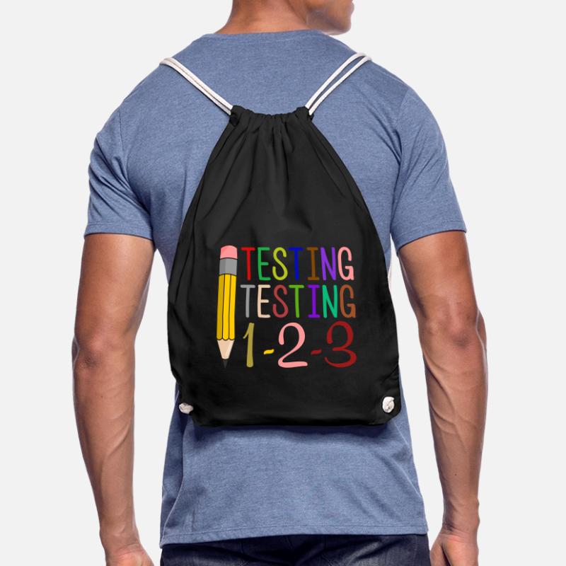 Testing, Testing, 1-2-3 Fun Gift Drawstring Bag