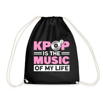 Kpop Fan Kpop Music Kpop Merch Gift - Drawstring Bag - black - Front