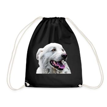 Pyrenees Mountain 2 - Drawstring Bag - black - Front