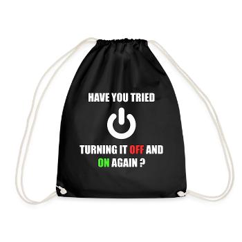 Informaticien Informaticien Programmeur informatique - Sac de sport léger - noir - Devant
