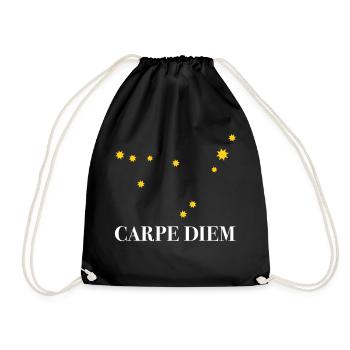 Carpe Diem utilise la constellation du jour Capricorne Deneb - Sac de sport léger - noir - Devant