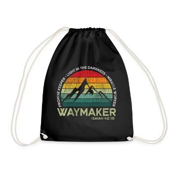 Vintage Waymaker Promise Keeper Miracle Worker - Sac de sport léger - noir - Devant
