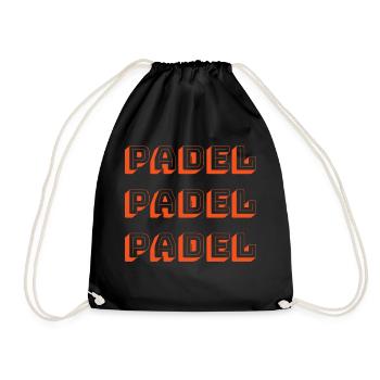 PADEL. Sport. Orange - Sac de sport léger - noir - Devant