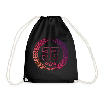 37 Couronne numérique - Sac de sport léger - noir - Devant