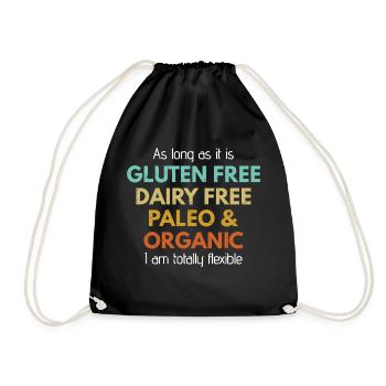 Allergic To Mornings And Most Foods Humor - Drawstring Bag - black - Front