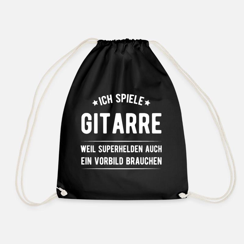 Gitarre - Turnbeutel - Schwarz