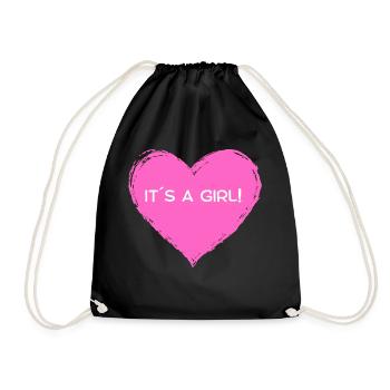 It´s a Girl ! - Turnbeutel - Schwarz - Vorne