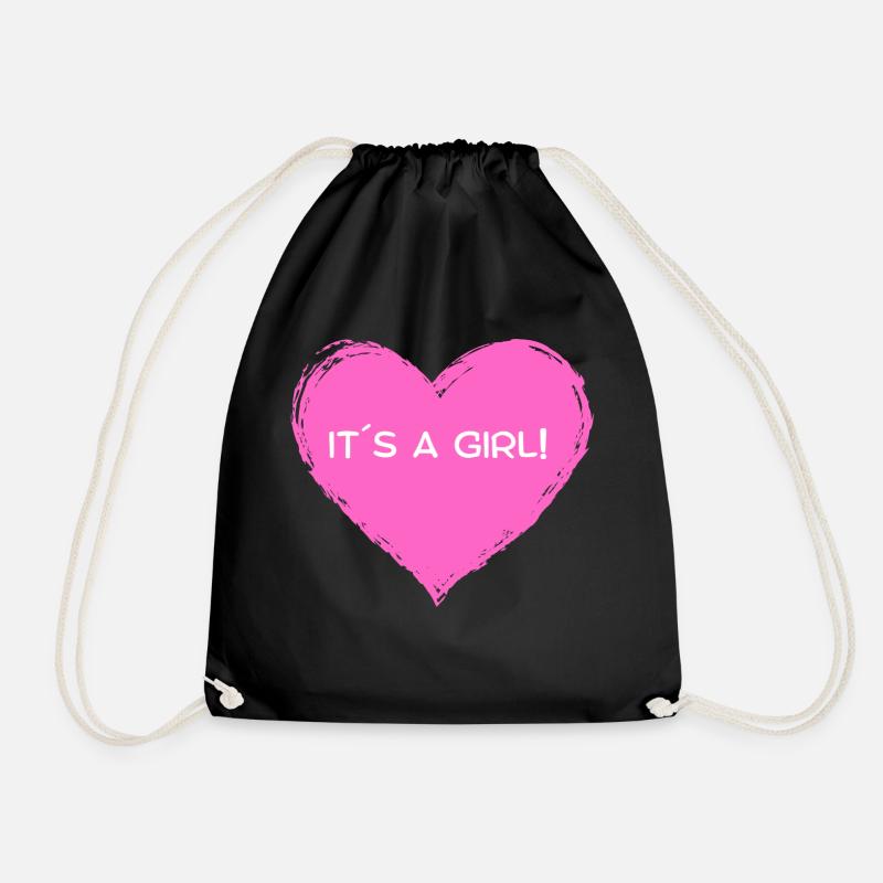 It´s a Girl ! - Turnbeutel - Schwarz