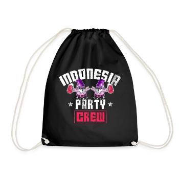 Équipage de fête en Indonésie - Sac de sport léger - noir - Devant