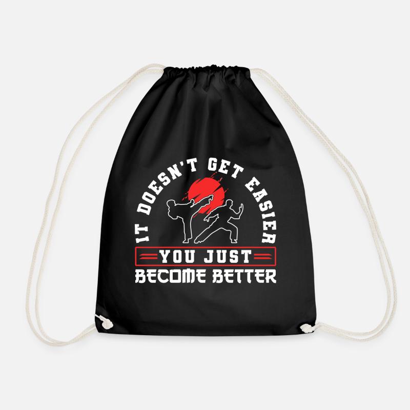 Karate Black Belt Gi Uniform It - Turnbeutel - Schwarz
