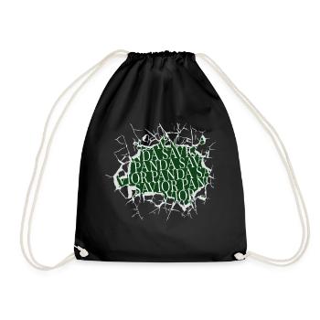 awesome grumbler joke animal shelter animal lover - Drawstring Bag - black - Front