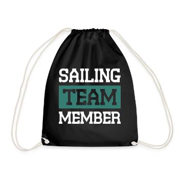 Équipe de voile - Sac de sport léger - noir - Devant