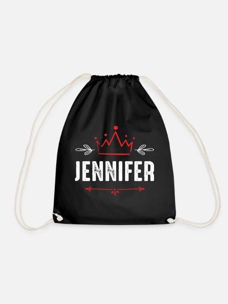 Jennifer - Drawstring Bag - black