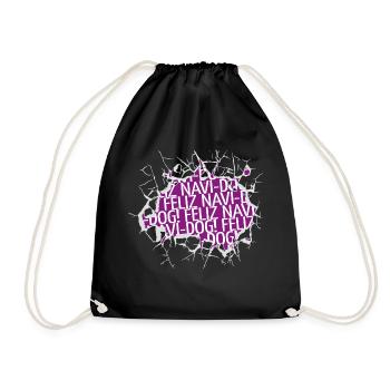 Beagle Dog Gift Animal Welfare Statement Owner - Drawstring Bag - black - Front