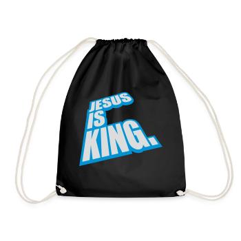 Citation de Jésus est roi - Sac de sport léger - noir - Devant