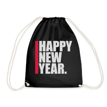 Citation Bonne année - Sac de sport léger - noir - Devant